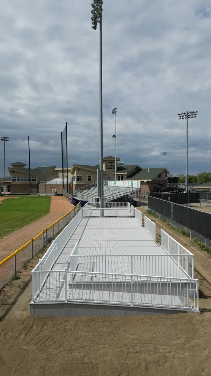 Commercial PVC deck with ramp Saskatoon