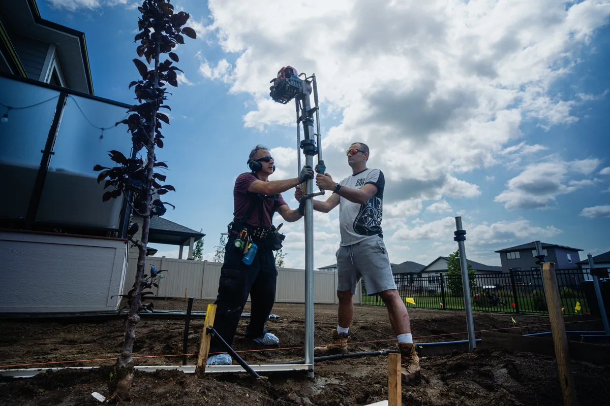 No-dig fence post installation Saskatoon