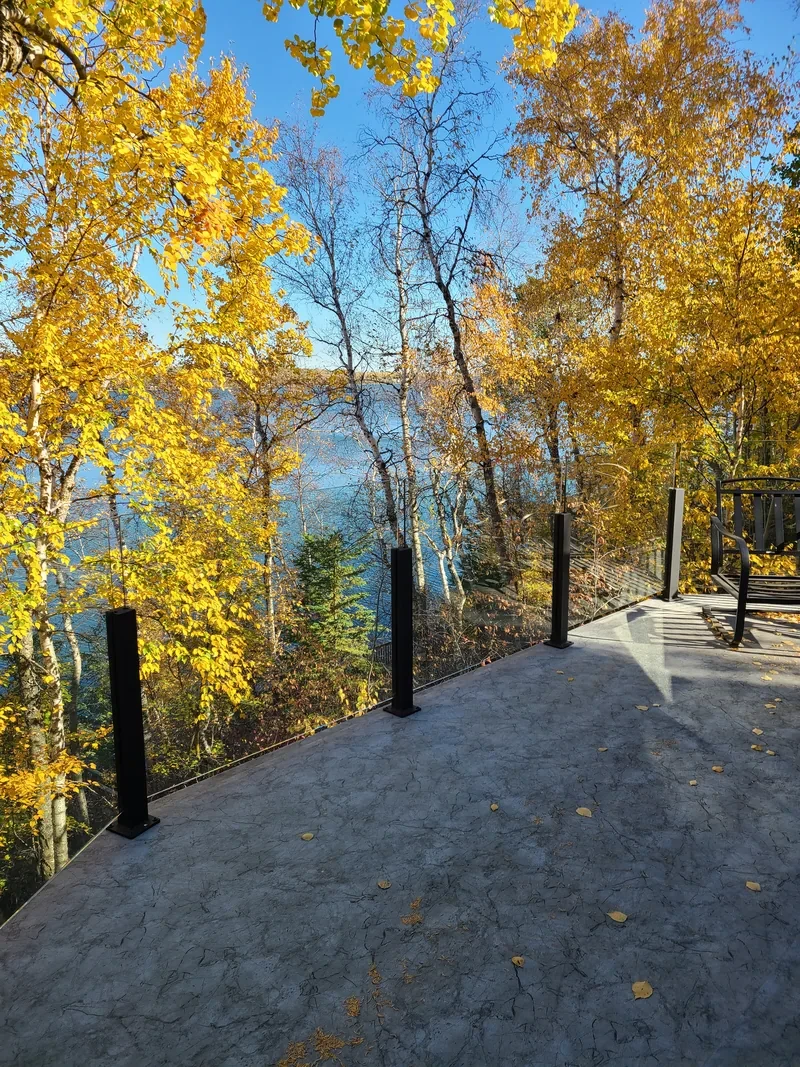 Topless glass railing Saskatoon